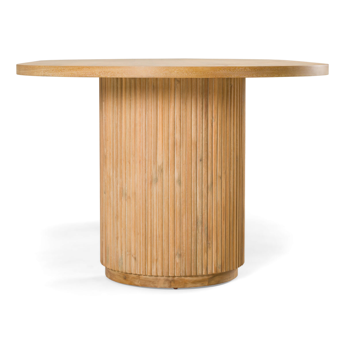 Jacobson Modern Natural Acacia Oval Large Dining Table