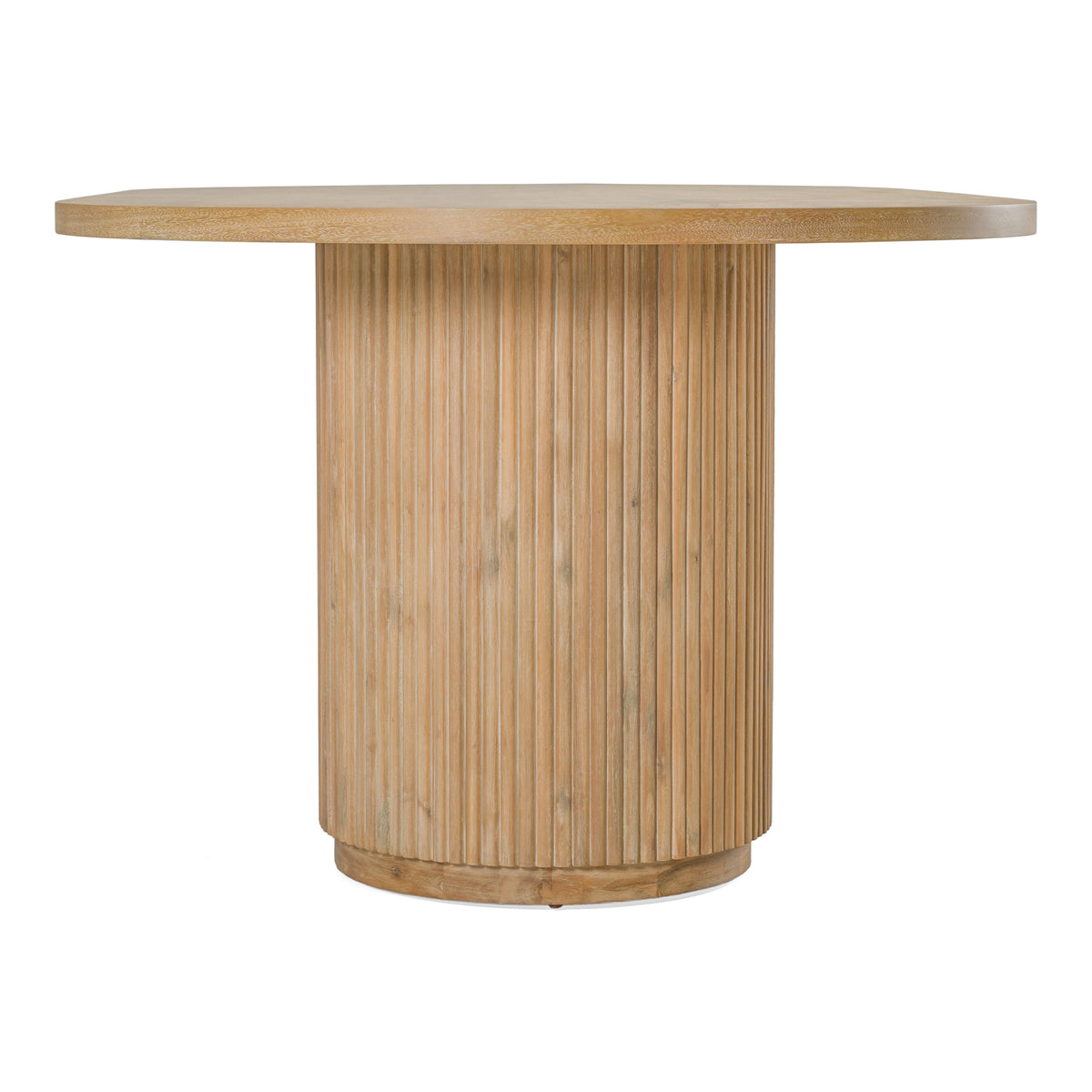 Jacobson Modern Natural Acacia Oval Large Dining Table