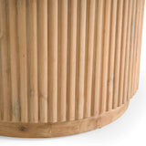 Jacobson Modern Natural Acacia Oval Large Dining Table