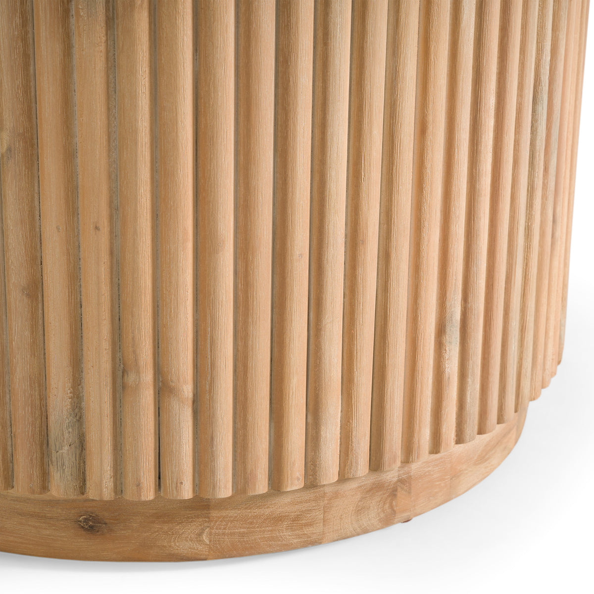 Jacobson Modern Natural Acacia Oval Large Dining Table