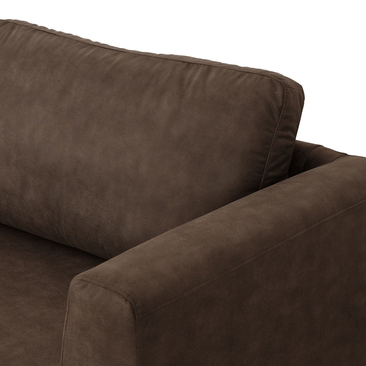 Jada Modern Brown Fabric Loveseat