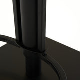 Jaffee Industrial Black Eco-Leather Adjustable Bar Stool