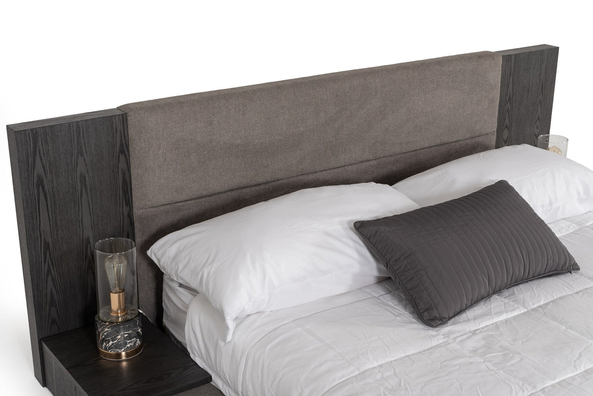 Eastern King Jagger Modern Grey Bed