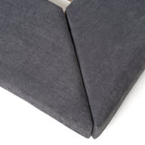 Jagger Modern Dark Grey & Walnut Bed