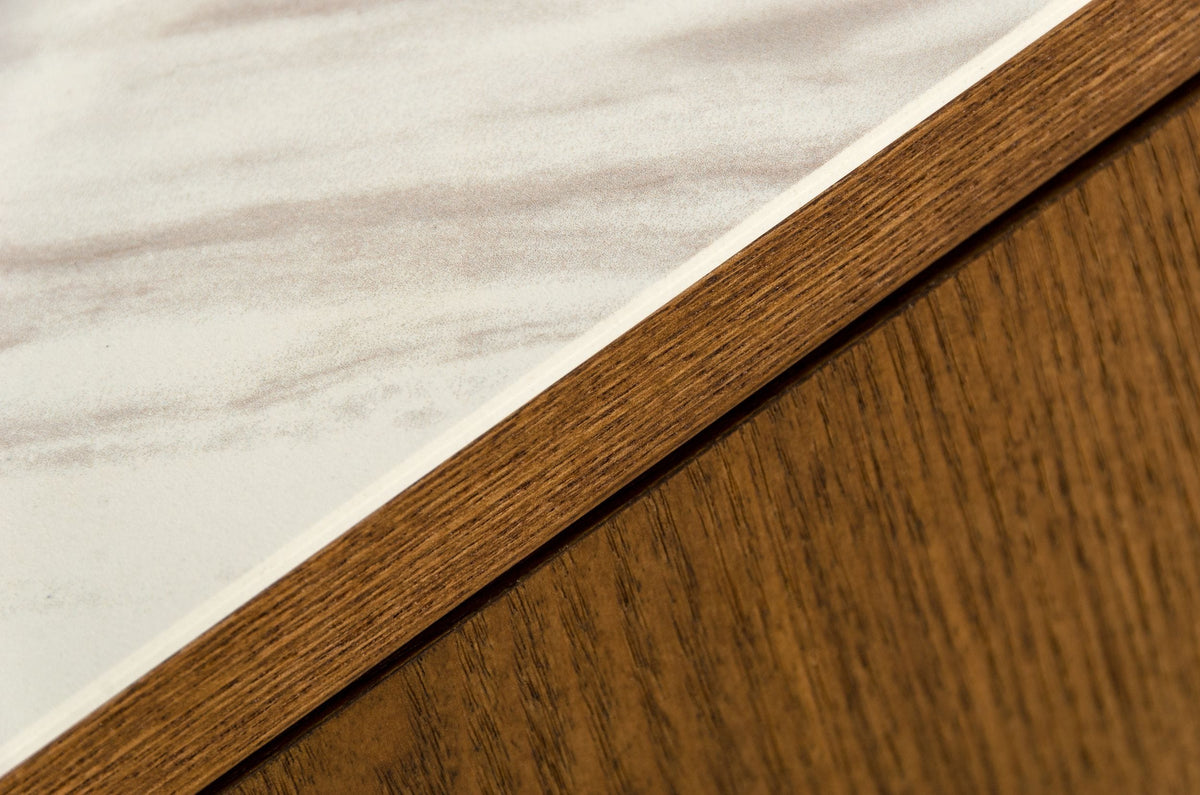 James Contemporary Walnut & White Buffet