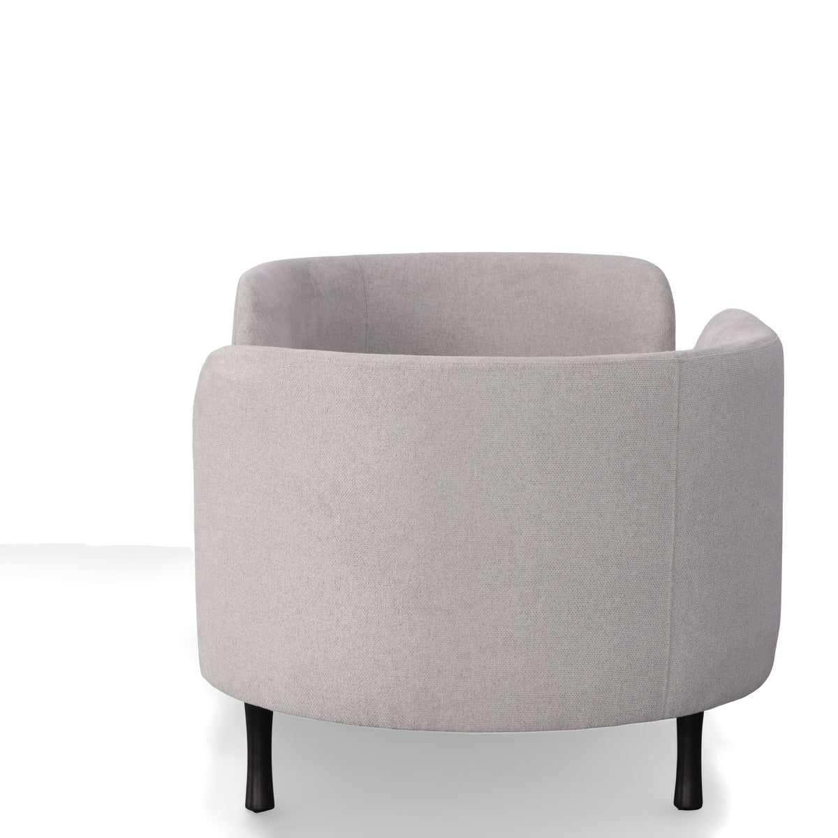 Jamie Glam Light Grey Fabric Two Seater Chaise