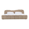 Janine Modern Tan Fabric Bed