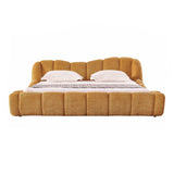 Janine Modern Camel Fabric Bed