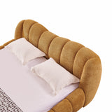 Janine Modern Camel Fabric Bed