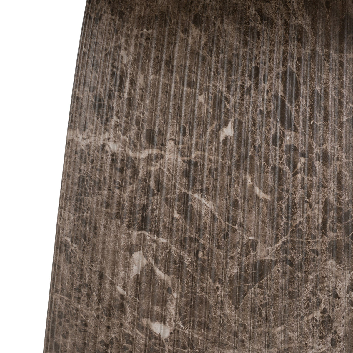 Jaya Modern Faux Marble Concrete Oval Dining Table
