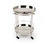 Jeeves Modern Stainless Steel + Mirror Rolling Cart