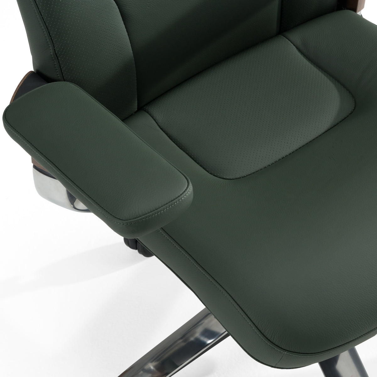 Johnson Modern Green Leather Executive Office Chair