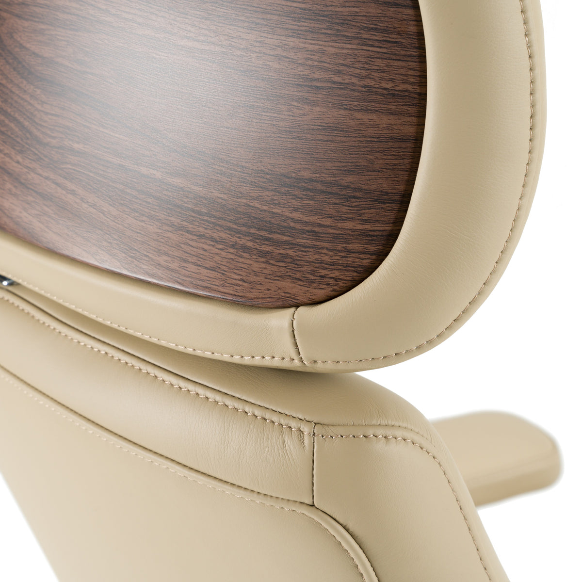 Johnson Modern Beige Leather Executive Office Chair