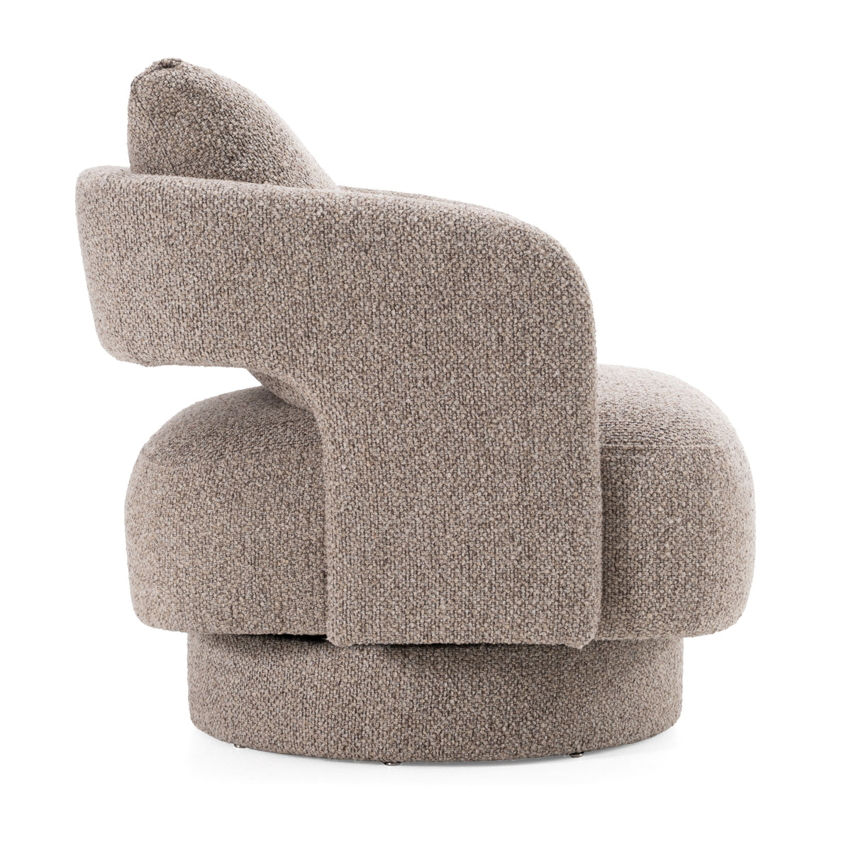 Johnny Modern Brown Fabric Accent Chair