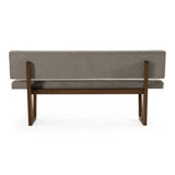 Jordan Modern Grey & Walnut Dining Bench