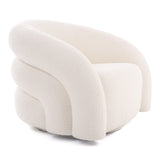 Joshua Modern White Fabric Accent Chair