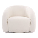 Joshua Modern White Fabric Accent Chair