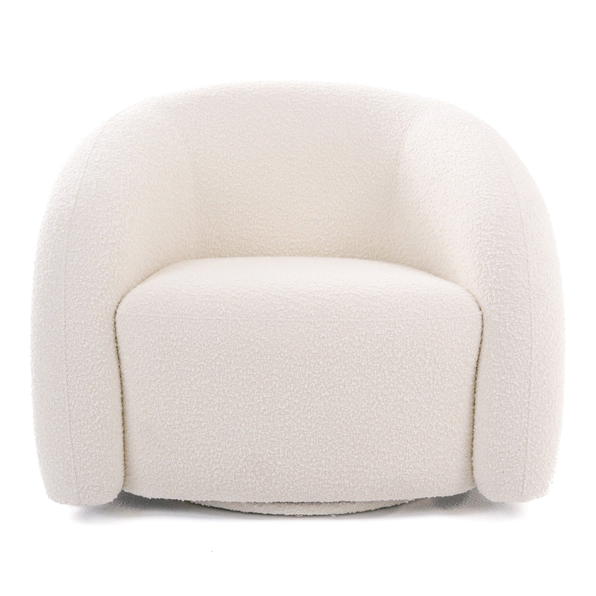 Joshua Modern White Fabric Accent Chair