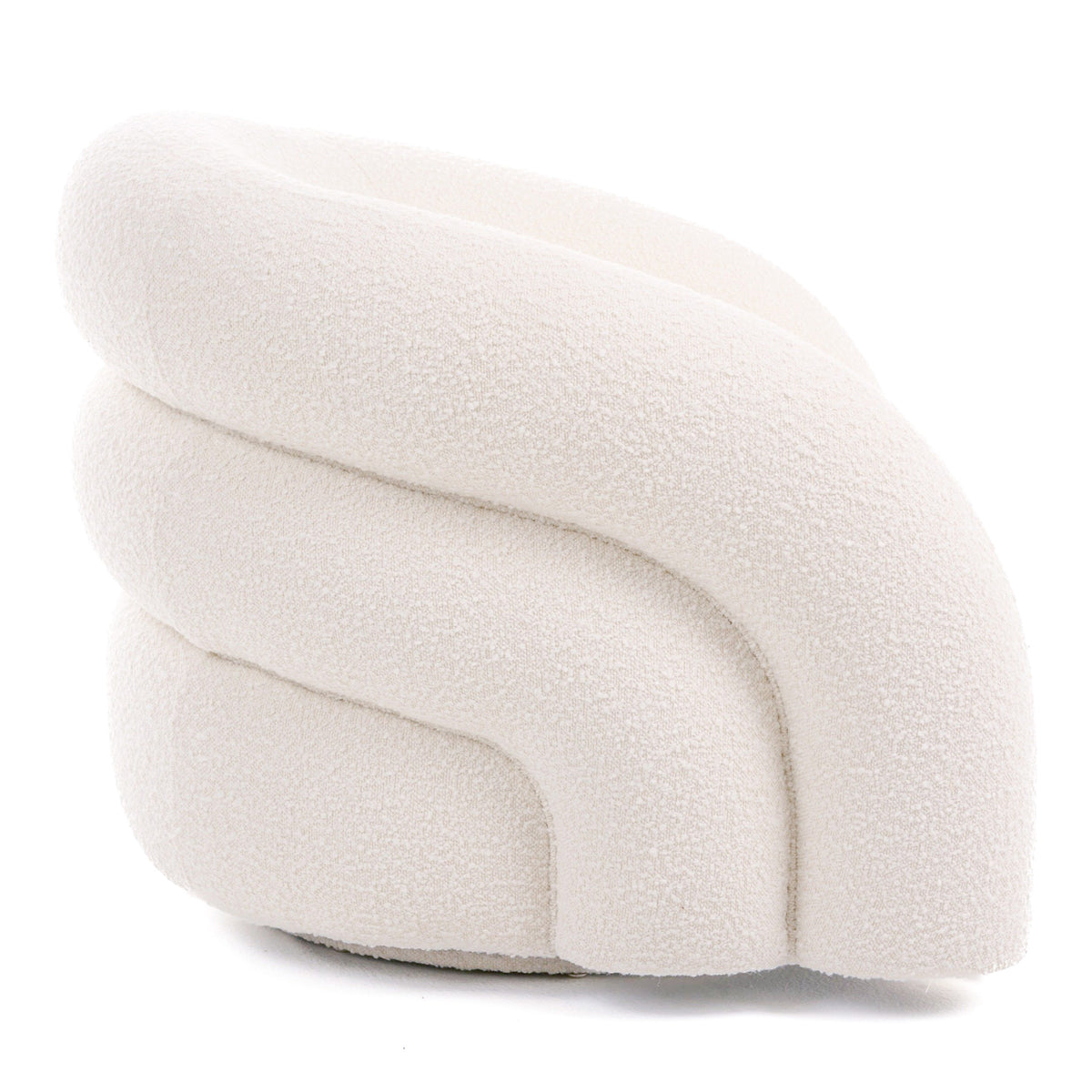 Joshua Modern White Fabric Accent Chair