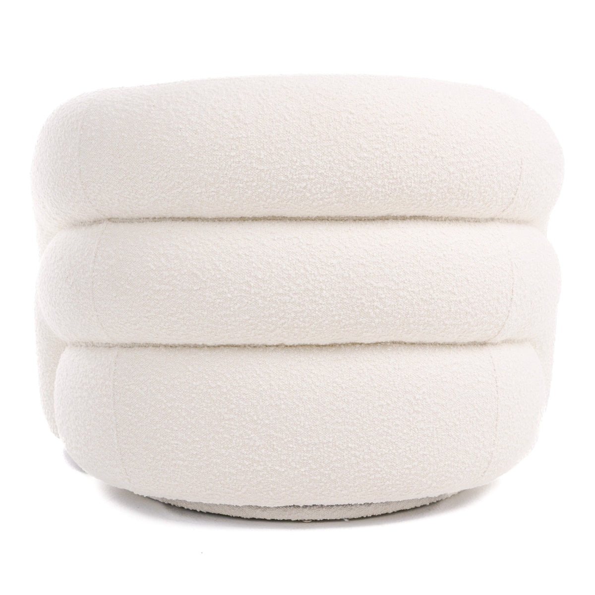 Joshua Modern White Fabric Accent Chair