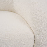 Joshua Modern White Fabric Accent Chair