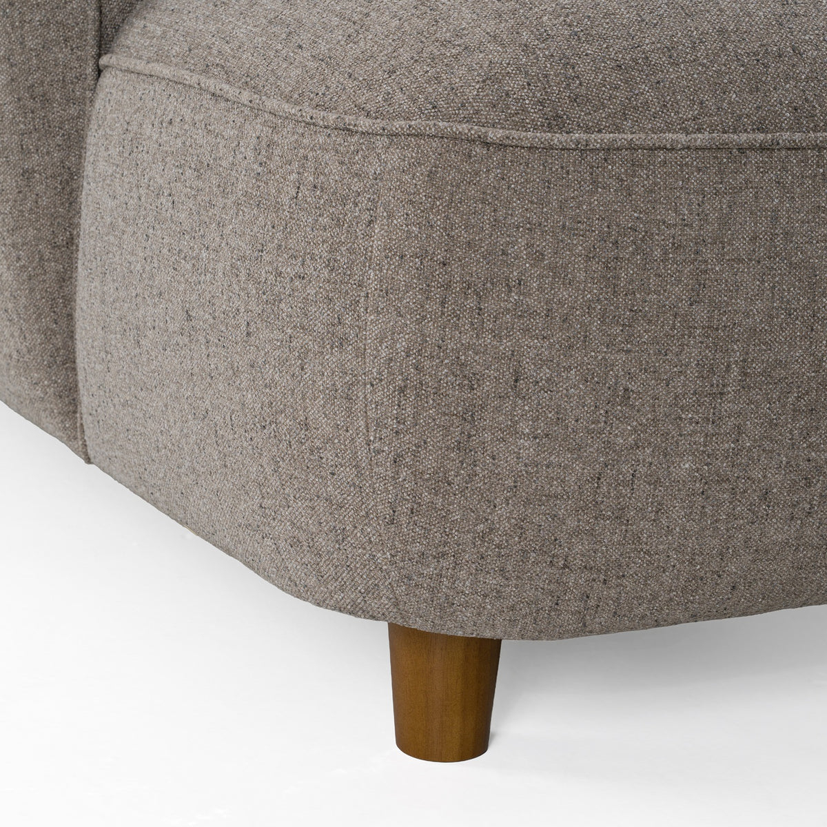 Joslin Modern Grey Fabric U-Shaped Sectional Sofa