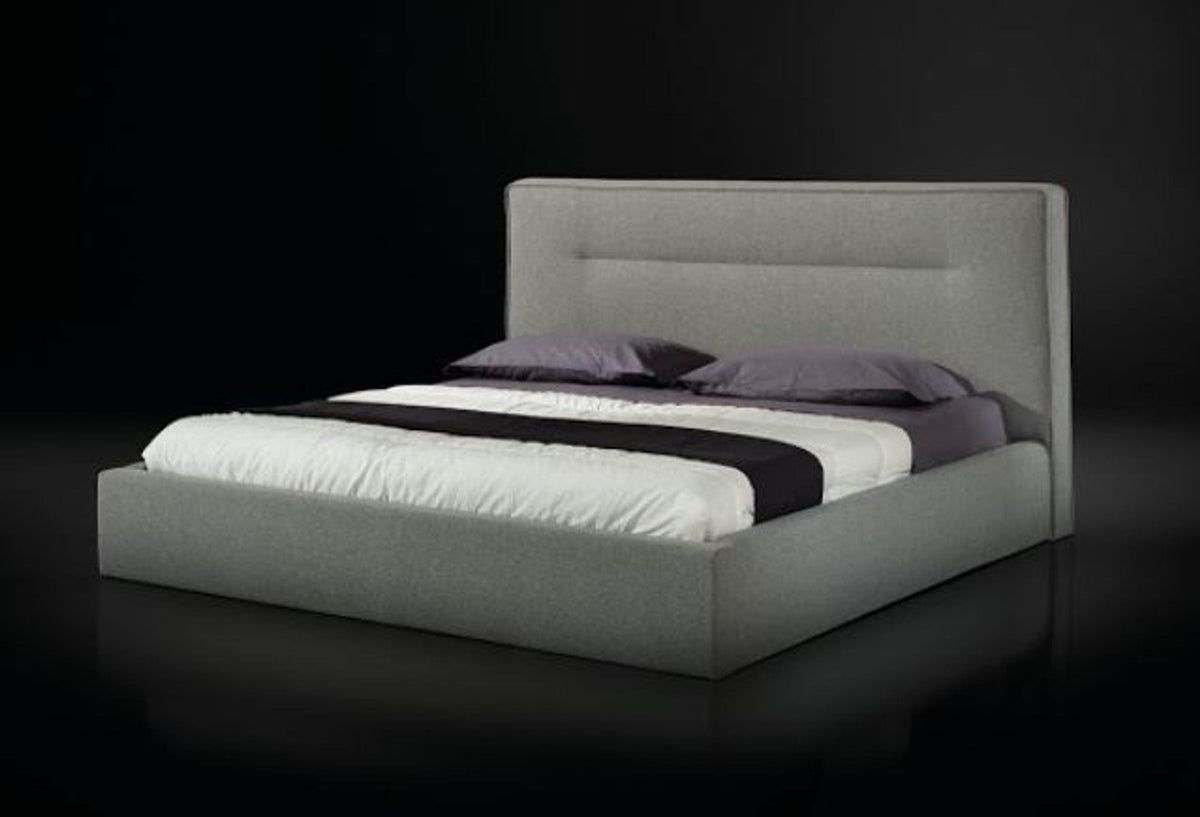 Juliana Queen Italian Modern Grey Upholstered Bed