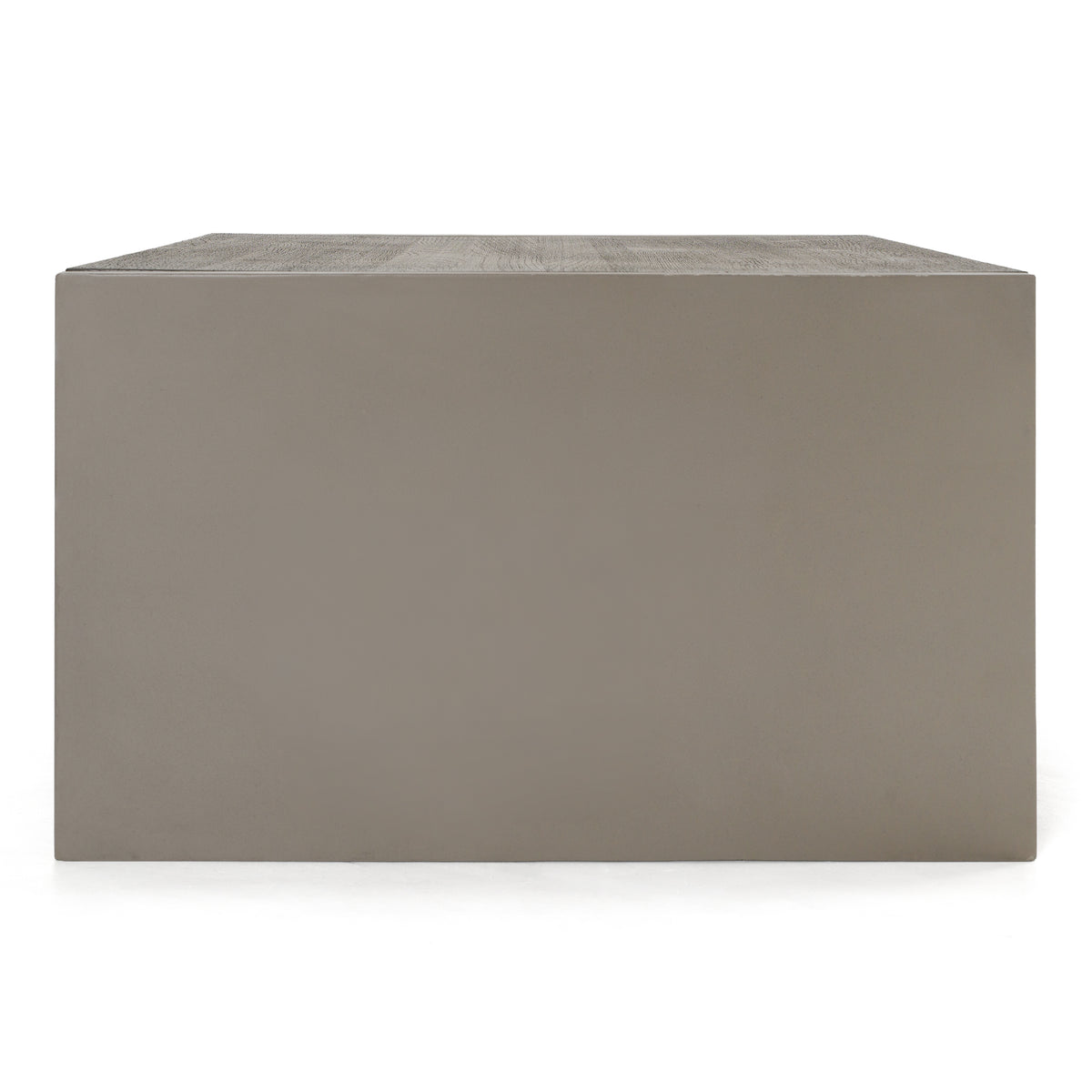June Modern Dark Grey Concrete & Walnut Coffee Table