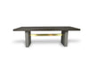 June Modern Dark Grey & Walnut Dining Table