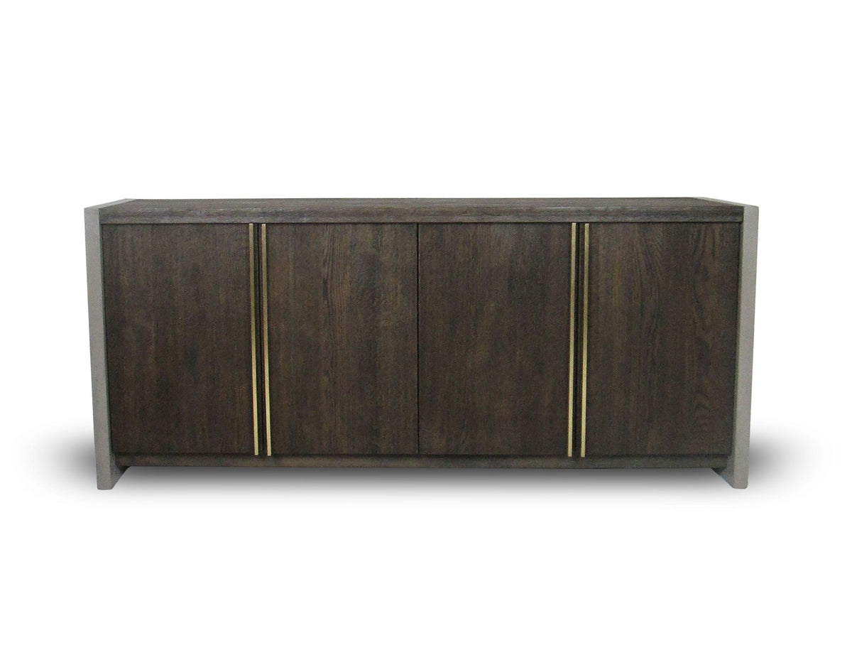 June Modern Dark Grey & Walnut Buffet