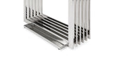 Kingsley Modern Marble & Stainless Steel Console Table