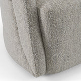 Kadoka Modern Light Grey Fabric Dining Chair with Castor Wheels