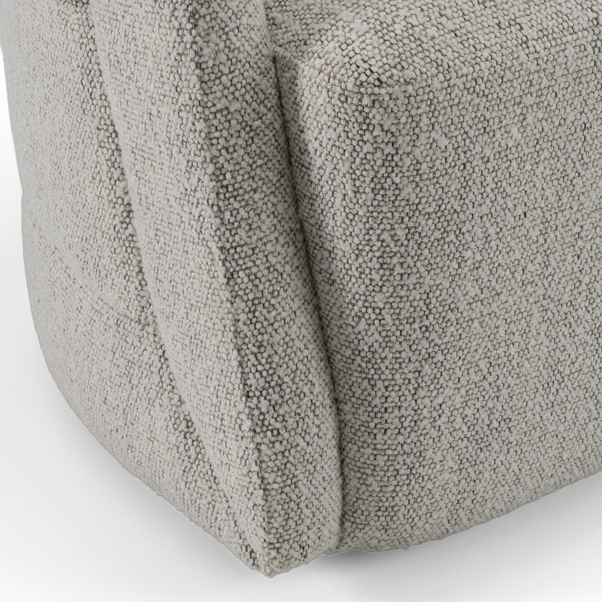 Kadoka Modern Light Grey Fabric Dining Chair with Castor Wheels