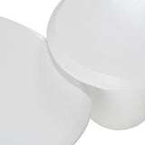 Kalvin Modern Ivory Concrete Nesting Coffee Table Set