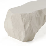 Kamet Modern Cream Concrete Bench