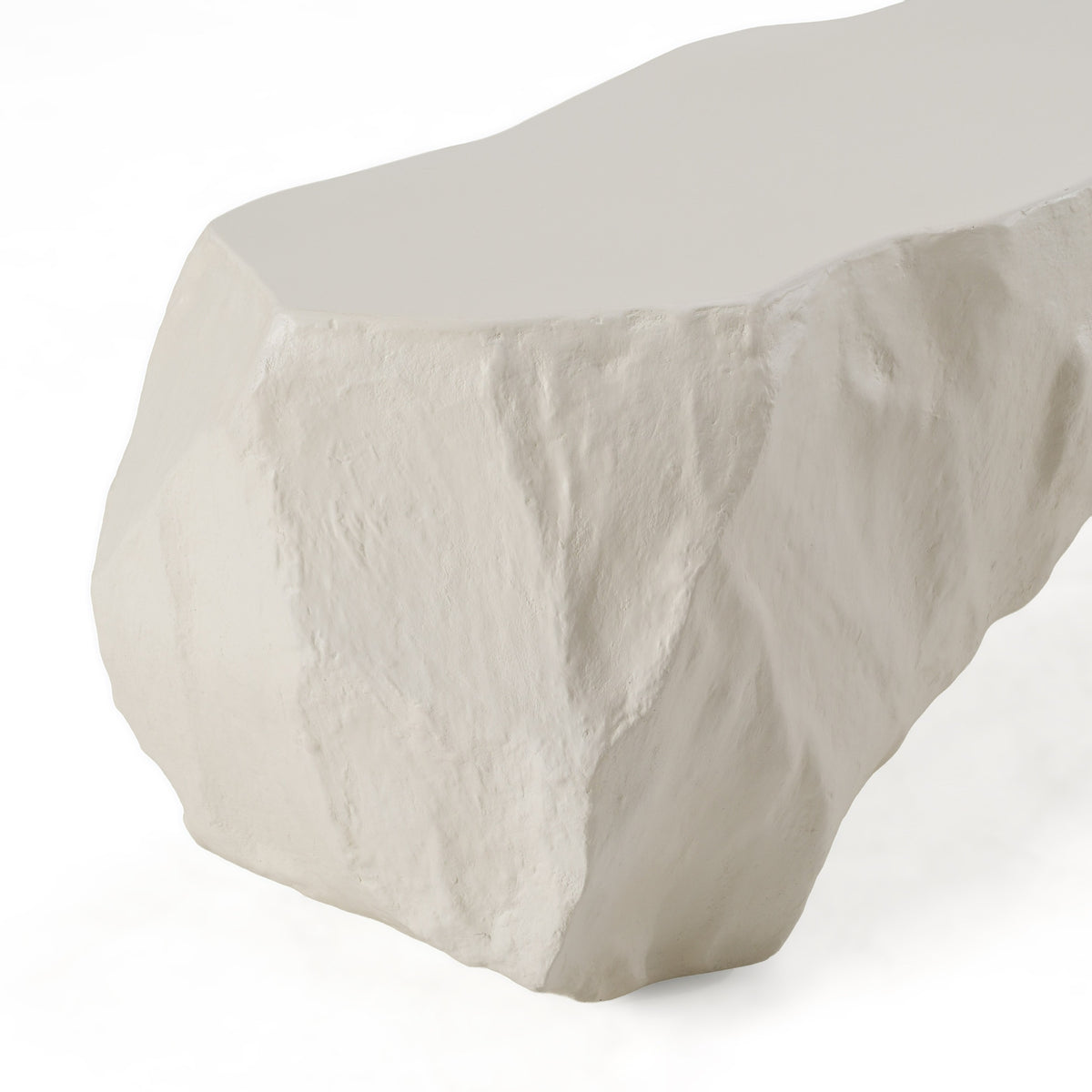 Kamet Modern Cream Concrete Bench
