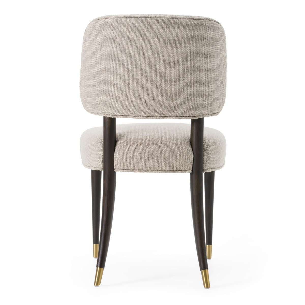 Kathy Modern Beige Fabric + Oak Dining Chair (Set of 2)