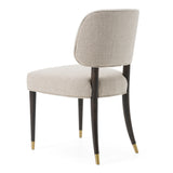 Kathy Modern Beige Fabric + Oak Dining Chair (Set of 2)