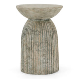 Katyal Modern Old Grey Fiberform End Table