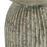Katyal Modern Old Grey Fiberform End Table