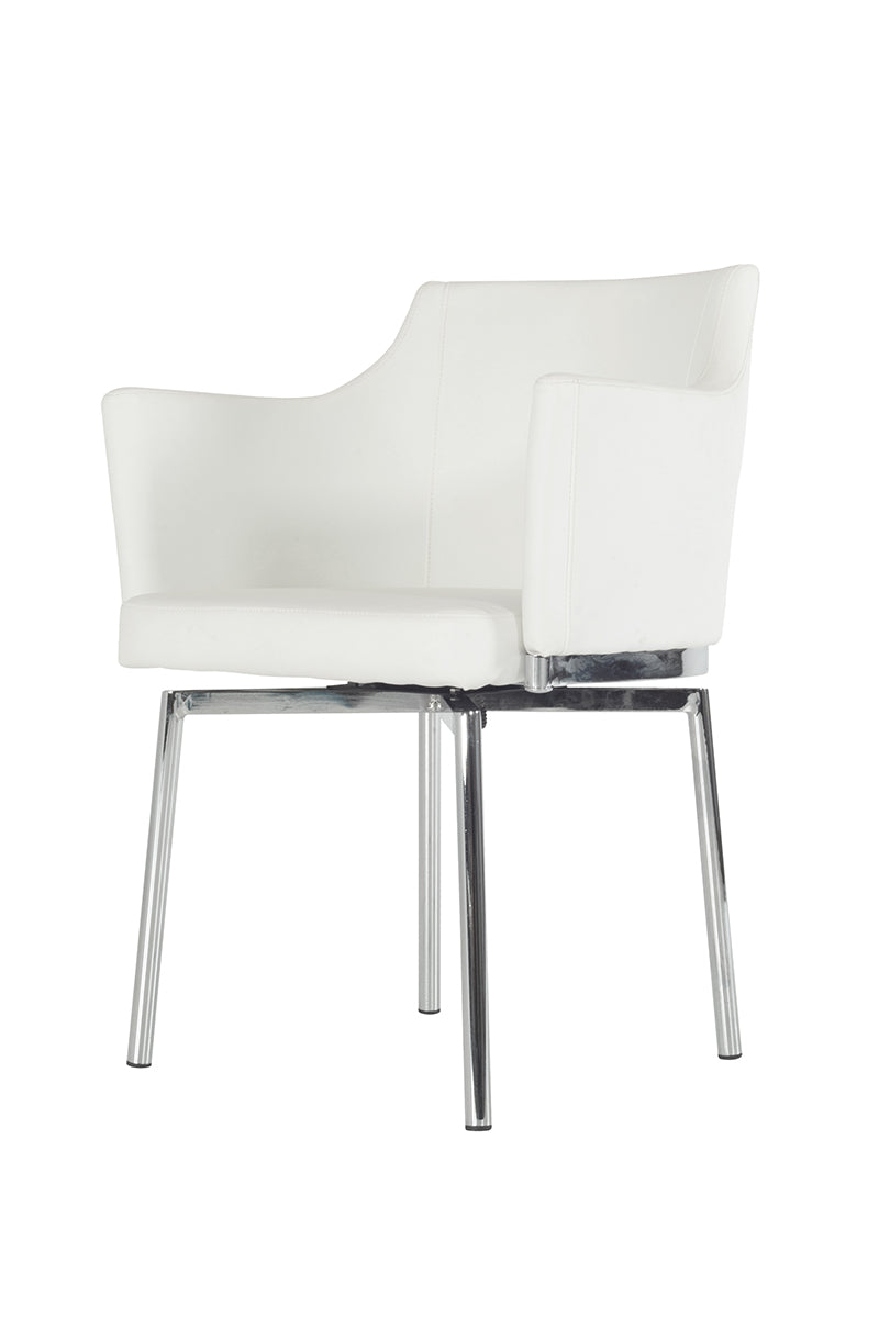 Kaweah Modern White Dining Chair