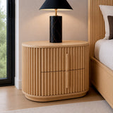 Kayce Modern Natural Oak 4-Piece Bedroom Set