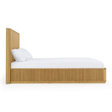 Kayce Modern Natural Oak Bed