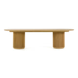 Kayce Modern Natural Oak Oval Dining Table