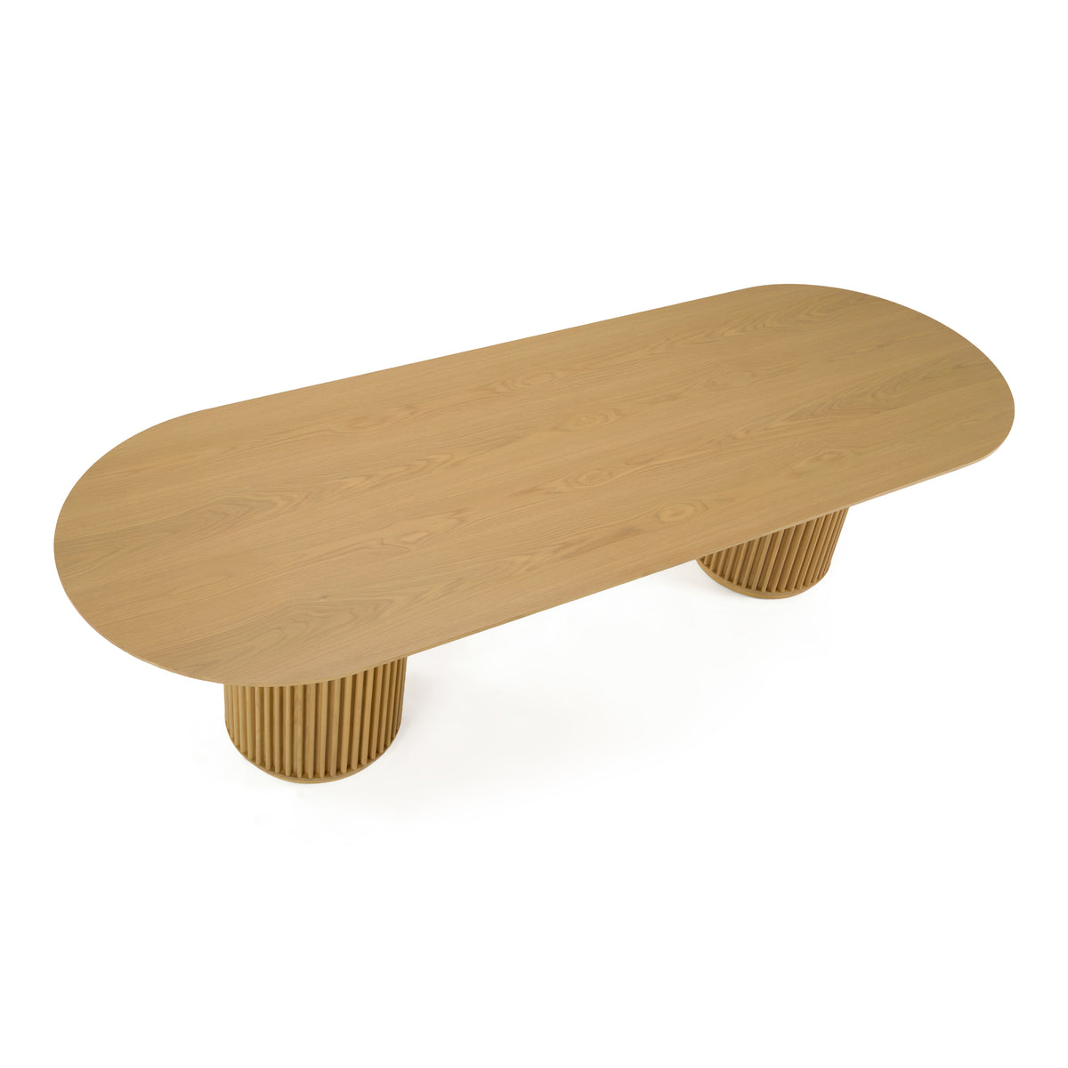 Kayce Modern Natural Oak Oval Dining Table