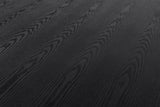 Kenda Modern Black Ash + Stainless Steel Dining Table