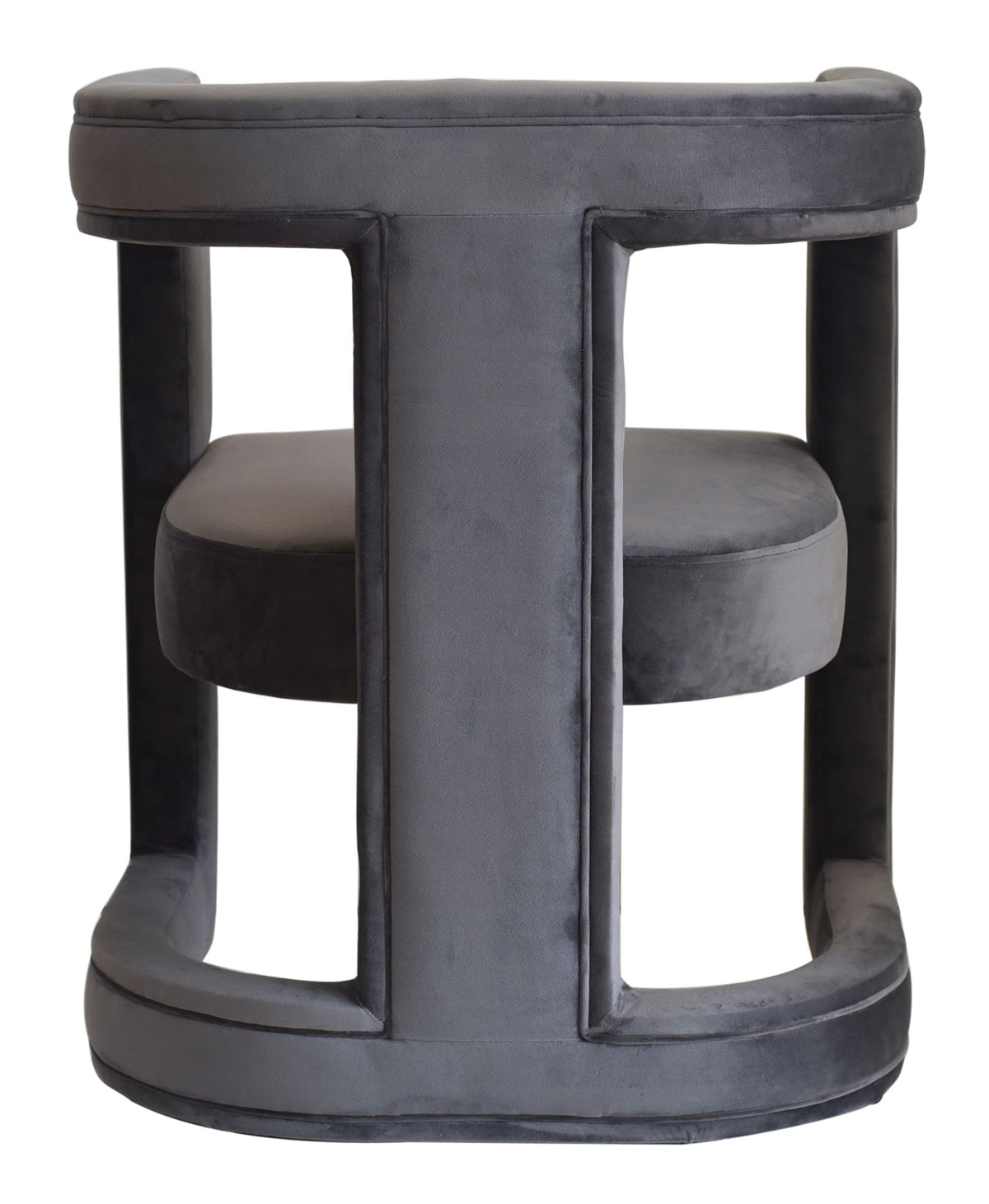 Kendra Dark Grey Fabric Accent Chair