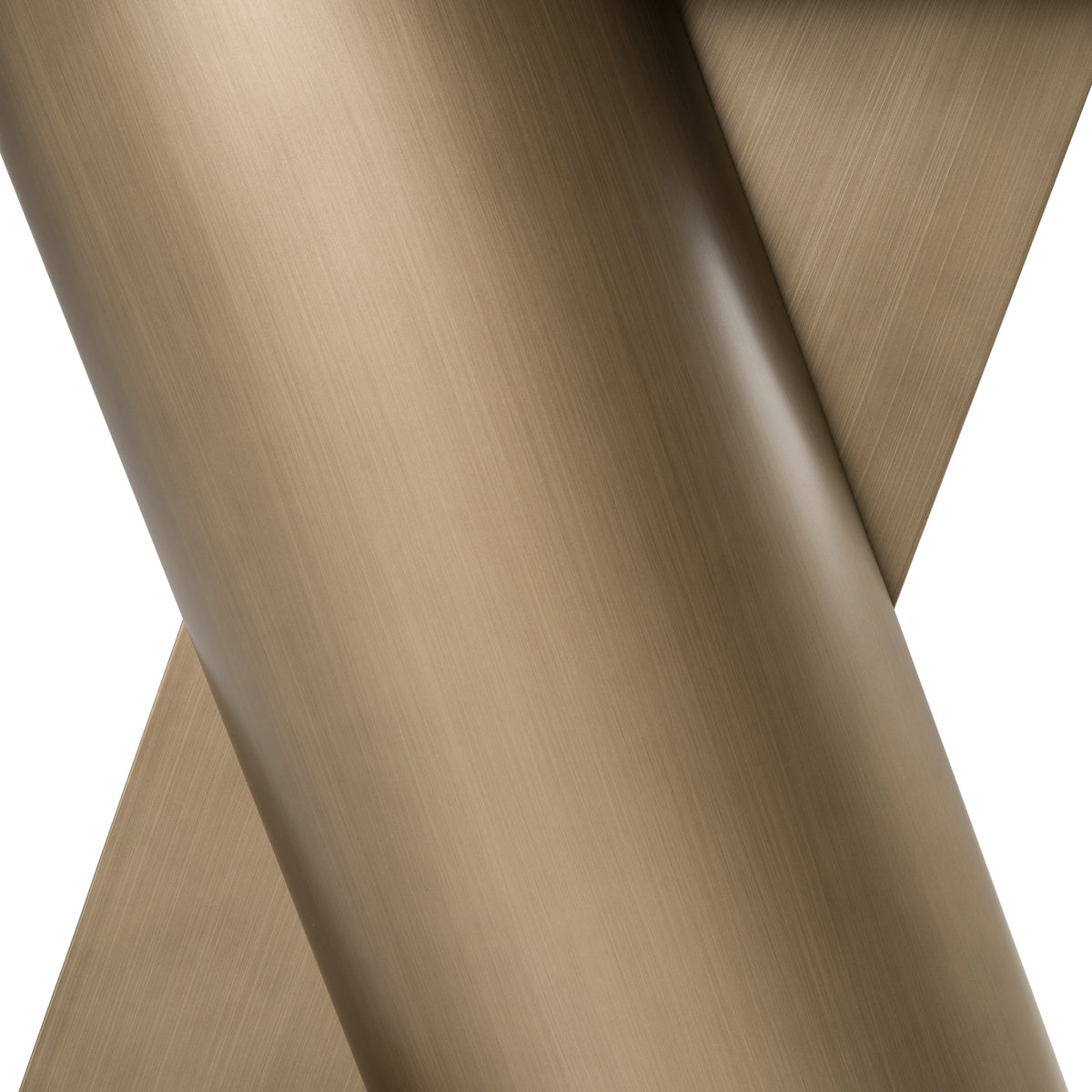 Kiefer Modern Faux Travertine Ceramic + Bronze Console Table