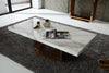 Kingsley Modern Marble & Rosegold Coffee Table