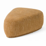 Kinsey Modern Mustard Large River Rock Ottoman